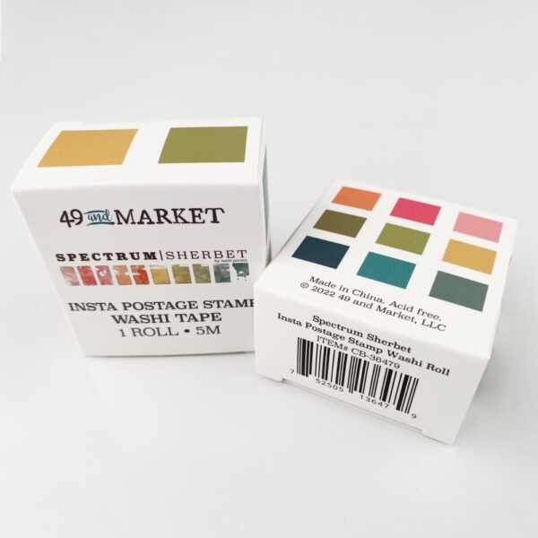 49 And Market Postage Washi Tape Roll -- Spectrum Sherbet