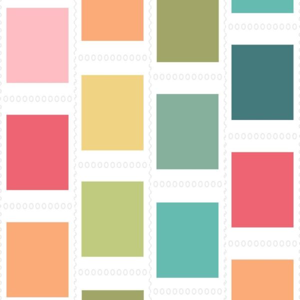 49 And Market Postage Washi Tape Roll -- Spectrum Sherbet - Image 3