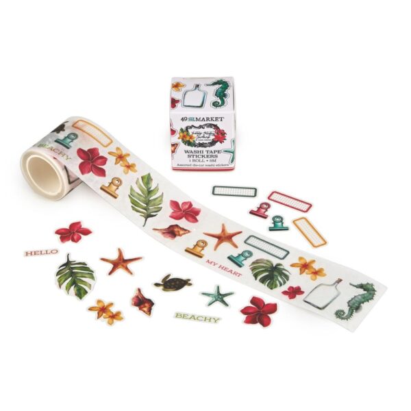 49 And Market Vintage Artistry Sunburst Washi Tape Roll - Image 2