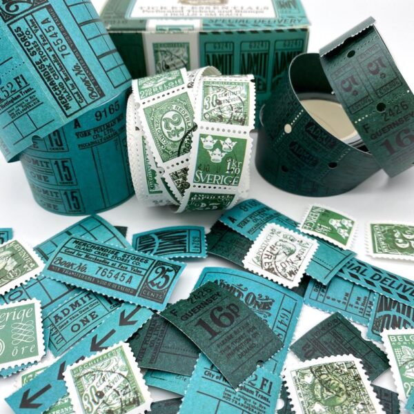 49 And Market Vintage Bits Ticket Essentials -- Lagoon - Image 3