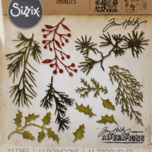 Tim Holtz® Alterations | Sizzix Thinlits™ Die Set 11-Pack – Mini Holiday Greens