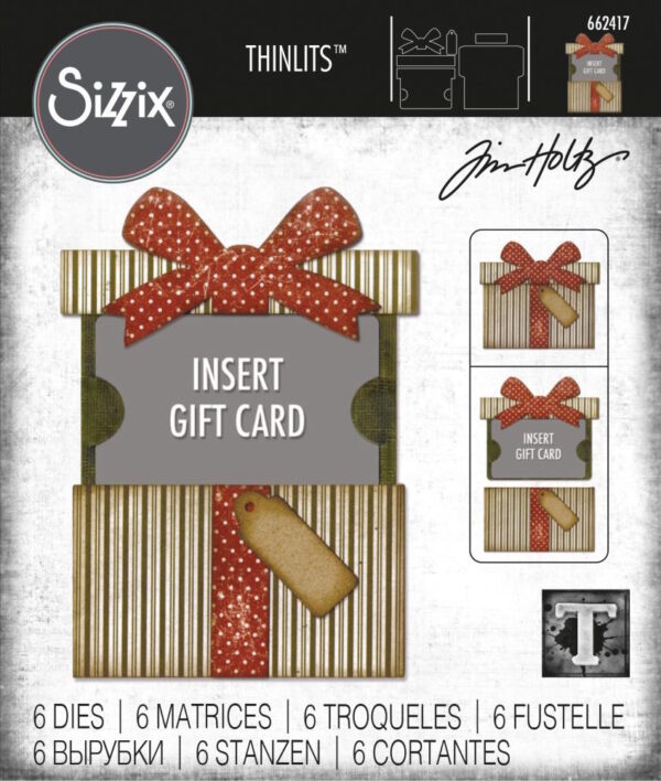 Tim Holtz® Alterations | Sizzix Thinlits™ Die Set 6-Pack – Gift Card Package