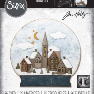 Tim Holtz® Alterations | Sizzix Thinlits™ Die Set 26-Pack – Snowglobe #2