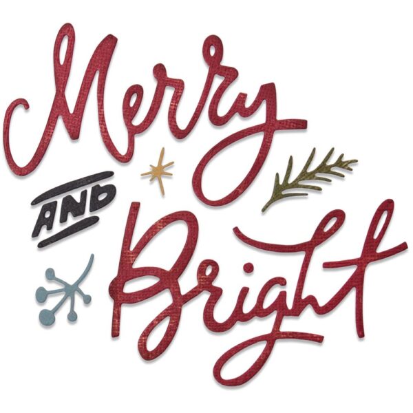 Tim Holtz® Alterations | Sizzix Thinlits™ Die Set 6-Pack – Merry & Bright - Image 2