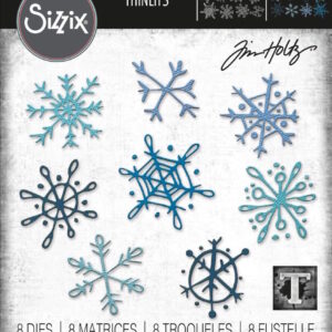Tim Holtz® Alterations | Sizzix Thinlits™ Die Set 8-Pack – Scribbly Snowflakes