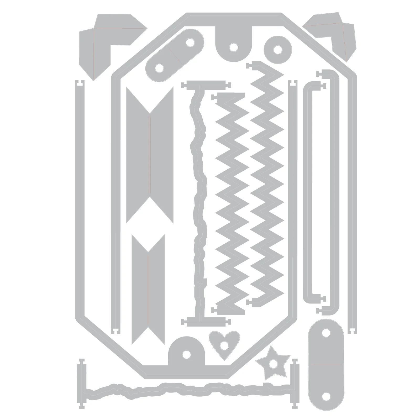 Sizzix Thinlits 17PK Die Set - Snap and Swap Large Tags by 49 and Market - Image 2