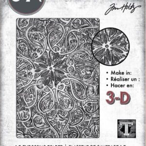 Tim Holtz® Alterations | 3-D Texture Fades™ Embossing Folder – Engraved A5