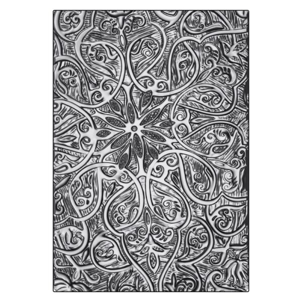 Tim Holtz® Alterations | 3-D Texture Fades™ Embossing Folder – Engraved A5 - Image 2