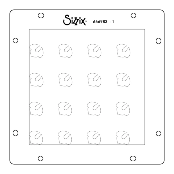 Sizzix Rotating Stencils 1PK - Flower Power - Image 2