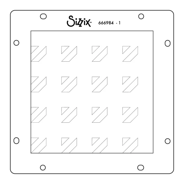 Sizzix Rotating Stencils 1PK - Geo Blocks - Image 2