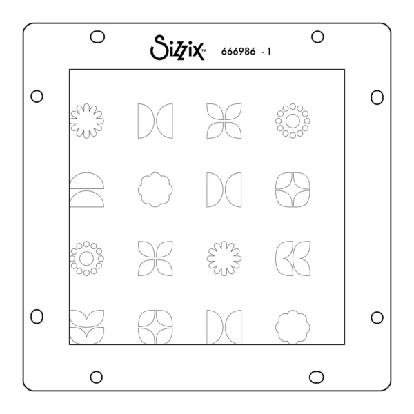 Sizzix Rotating Stencils 1PK - Retro Vibe - Image 2