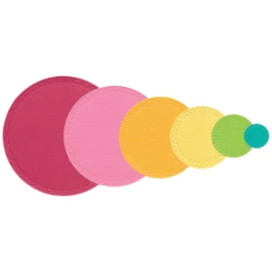Sizzix Framelits Die Set 6PK - Border Party Circles by Catherine Pooler