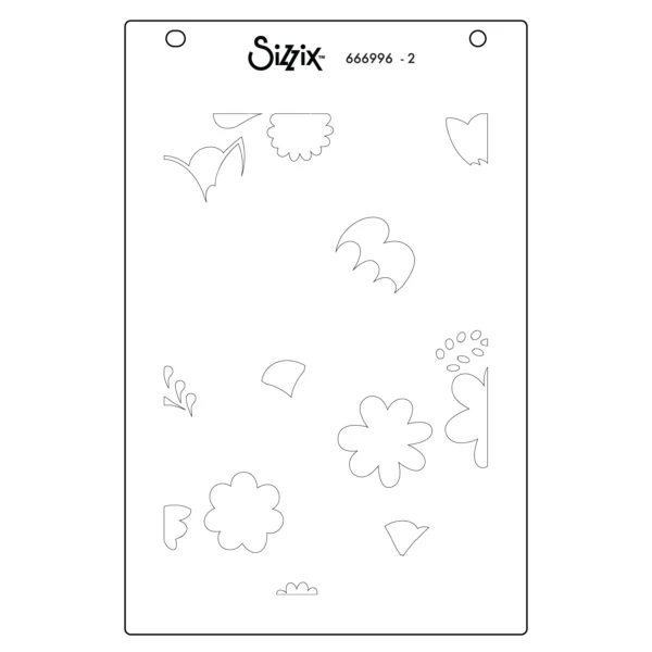Sizzix A6 Layered Stencils 4PK - Happy Garden #2 by Catherine Pooler - Image 3