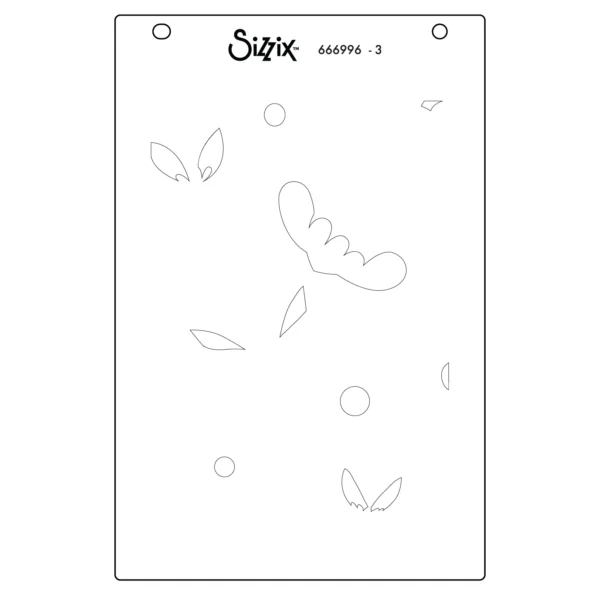 Sizzix A6 Layered Stencils 4PK - Happy Garden #2 by Catherine Pooler - Image 4