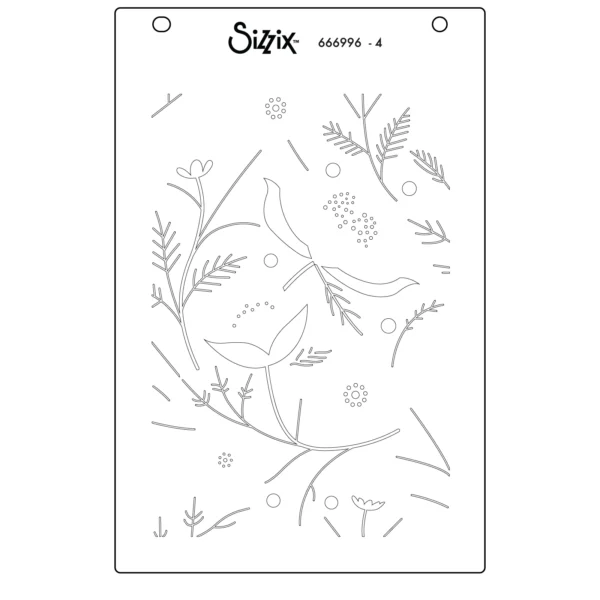 Sizzix A6 Layered Stencils 4PK - Happy Garden #2 by Catherine Pooler - Image 5