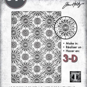 Tim Holtz® Alterations | 3-D Texture Fades™ Embossing Folder – Kaleidoscope A5