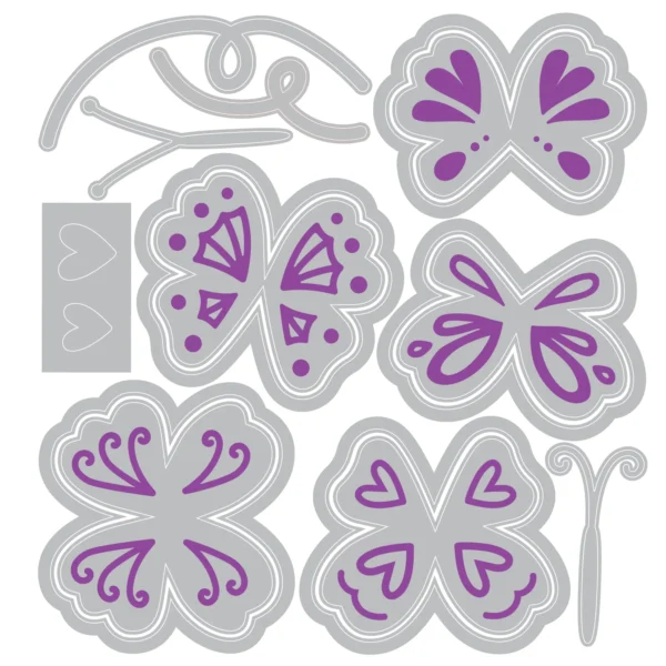 Sizzix Thinlits Die Set 15PK - Bright Butterflies #2 by Catherine Pooler - Image 2