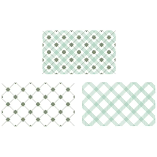Sizzix Clear Stamps Set 2PK - Tartan by 49 and Market