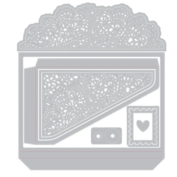Sizzix Thinlits Die Set 10PK - Laced Folio by 49 and Market - Image 2