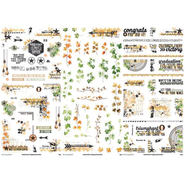 49 and Market Academia Rub-On Transfer Set - Image 2