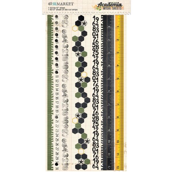 49 and Market Academia Washi Tape Sheet Set