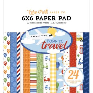 Echo Park Double-Sided Paper Pad 6"X6" -- Born to Travel