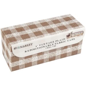 49 And Market Curators 4" Fabric Tape Roll -- Vintage Plaid