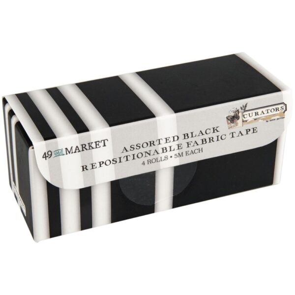 49 And Market Curators Fabric Tape Set -- All Black Assortment