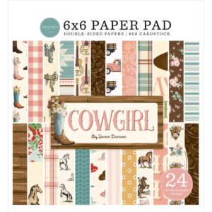 Carta Bella Double-Sided Paper Pad 6"X6" -- Cowgirl