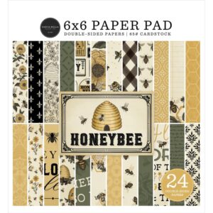 Carta Bella Double-Sided Paper Pad 6"X6" -- Honey Bee