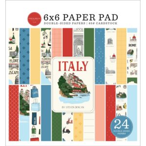 Carta Bella Double-Sided Paper Pad 6"X6" -- Italy (Expected in September 2025)