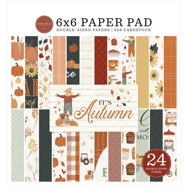 Carta Bella Double-Sided Paper Pad 6"X6" -- It's Autumn