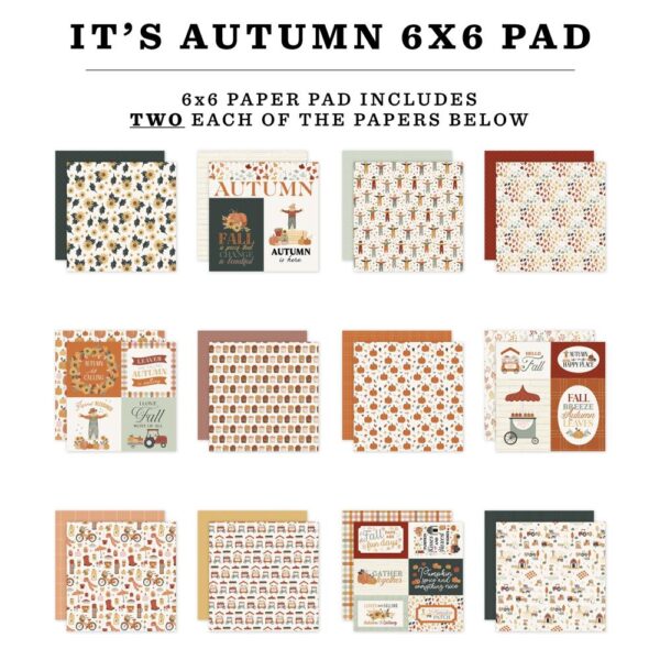 Carta Bella Double-Sided Paper Pad 6"X6" -- It's Autumn - Image 2