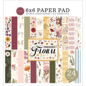 Carta Bella Double-Sided Paper Pad 6"X6" -- Pressed Floral (Expected in October 2025)