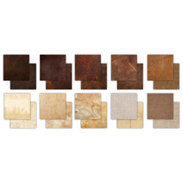 Craft Consortium Double-Sided Paper Pad 6"X6" -- Leather Bound - Image 2