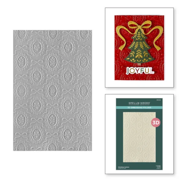 Christmas Cameos 3D Embossing Folder