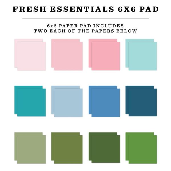 Echo Park Double-Sided Paper Pad 6"X6" -- Fresh - Image 2