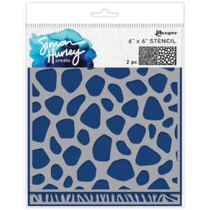 Simon Hurley create. Stencil - Animal Prints - 2pcs