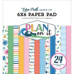 Echo Park Double-Sided Paper Pad 6"X6" -- Plan on It (Expected in October 2025)