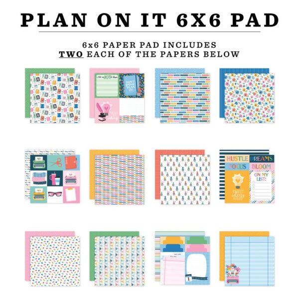 Echo Park Double-Sided Paper Pad 6"X6" -- Plan on It (Expected in October 2025) - Image 2