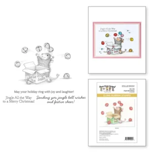 Jingle Bell Wishes Cling Rubber Stamp Set