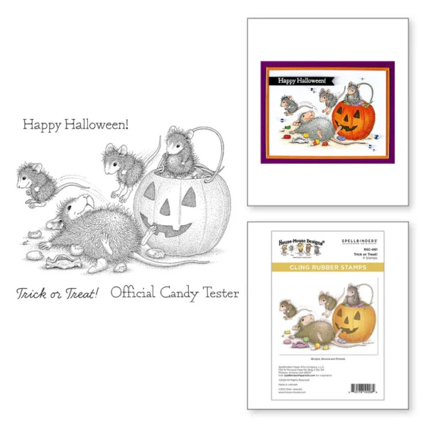 Trick or Treat! Cling Rubber Stamp Set