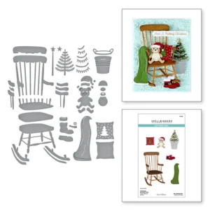 Christmas Rocking Chair Etched Dies