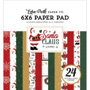 Echo Park Double-Sided Paper Pad 6"X6" -- Santa Claus