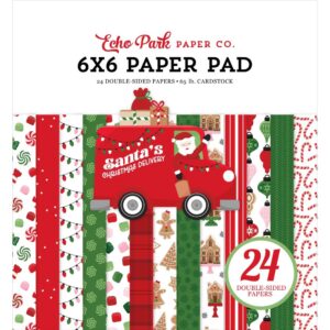 Echo Park Double-Sided Paper Pad 6"X6" -- Santa's Christmas Delivery