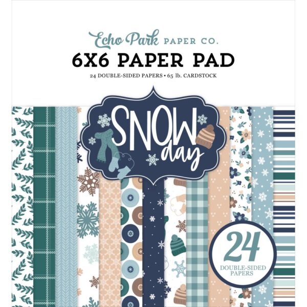 Echo Park Double-Sided Paper Pad 6"X6" -- Snow Day (Expected in September 2025)