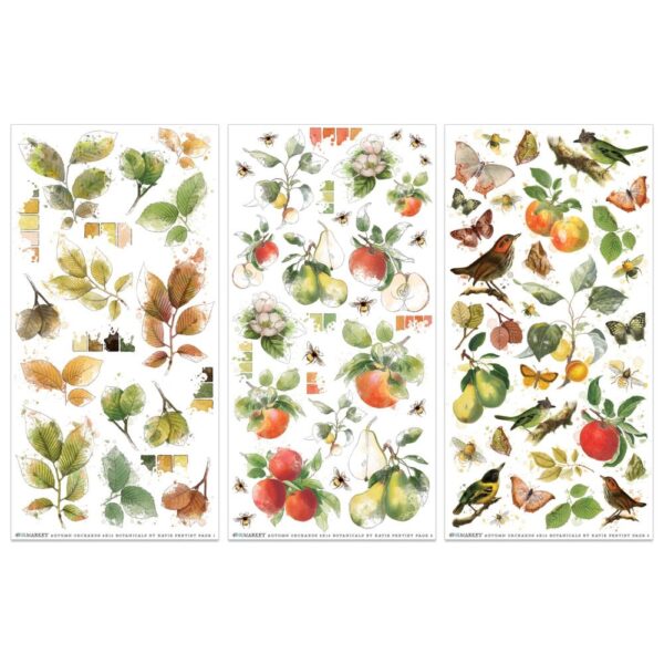 49 And Market Rub-On Transfer Set -- Vintage Orchard Botanical - Image 2