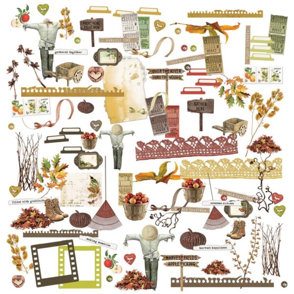 49 And Market Laser Cut Outs -- Vintage Orchard Elements - Image 2