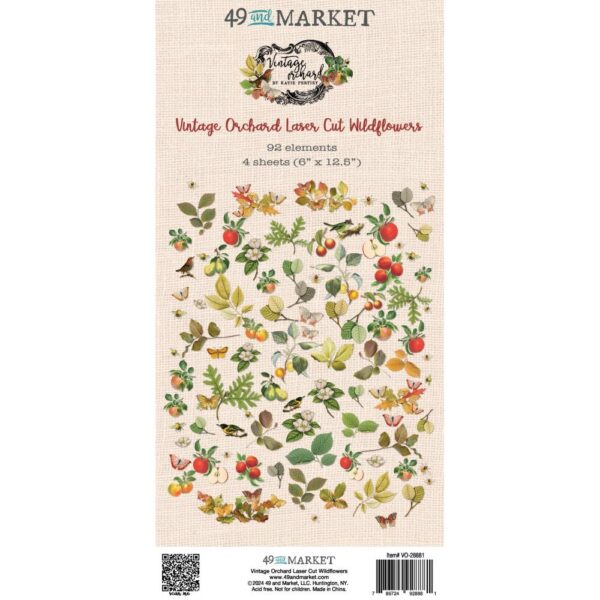 49 And Market Laser Cut Outs -- Vintage Orchard Wildflower
