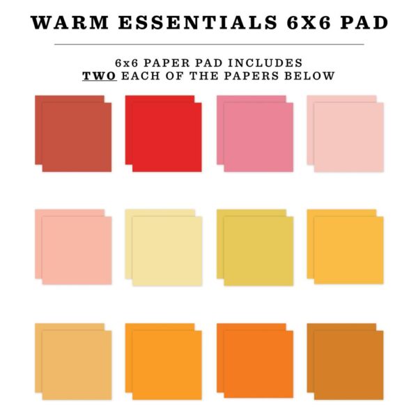 Echo Park Double-Sided Paper Pad 6"X6" -- Warm - Image 2